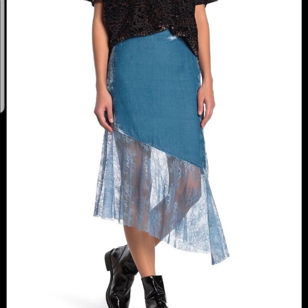 Free People blue mountain top skirt